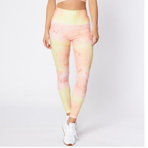 Scorpio Sol - Vinyasa High Waist Legging | Sunset Splash Tie Dye | Size Medium - Picture 2 of 11